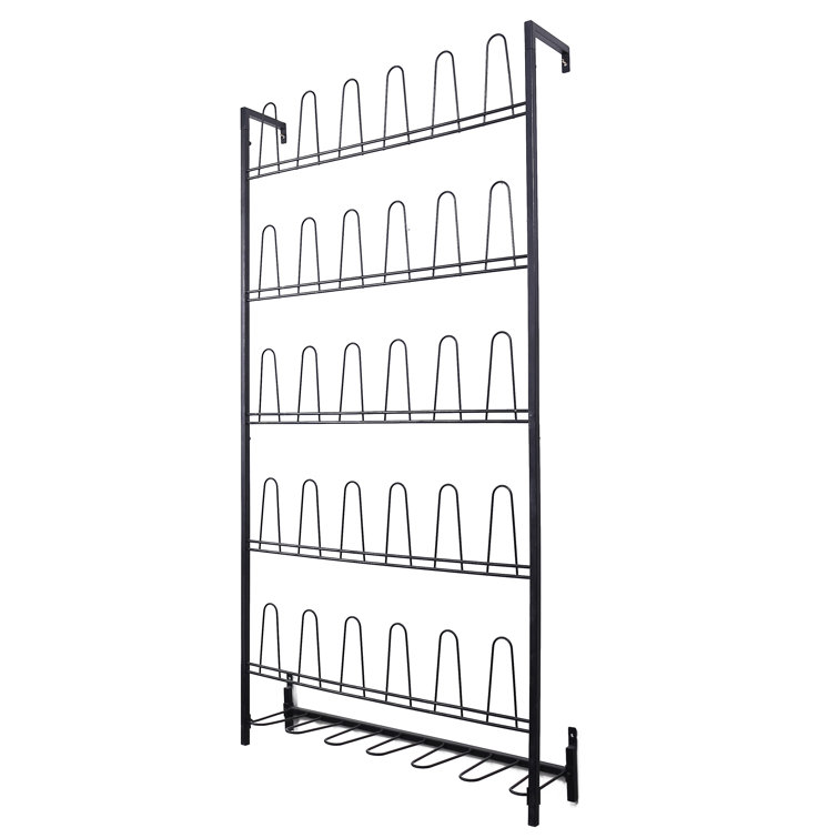 Metal shoe best sale rack wall mounted